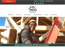 Tablet Screenshot of mtnhousing.org